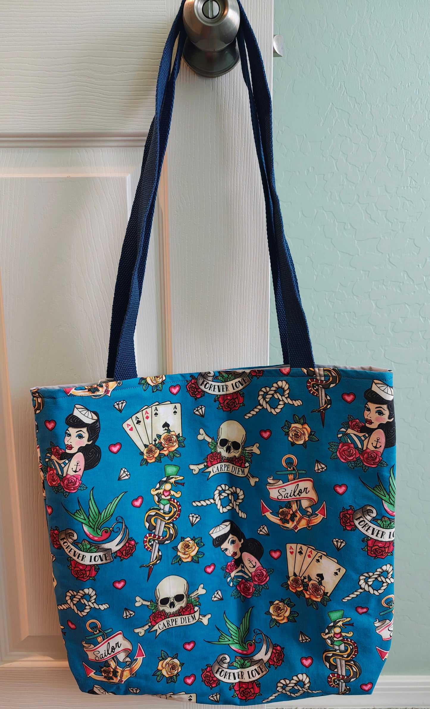 Handmade Cotton Tote- Reuseable Bag