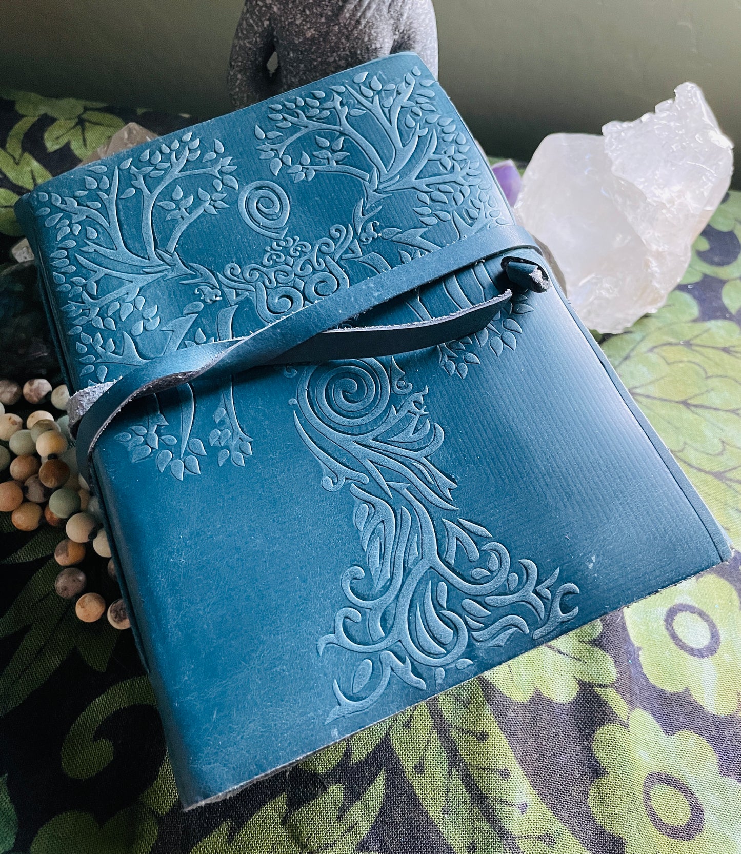 Leather Intention Manifestation Journal Notebook- Various
