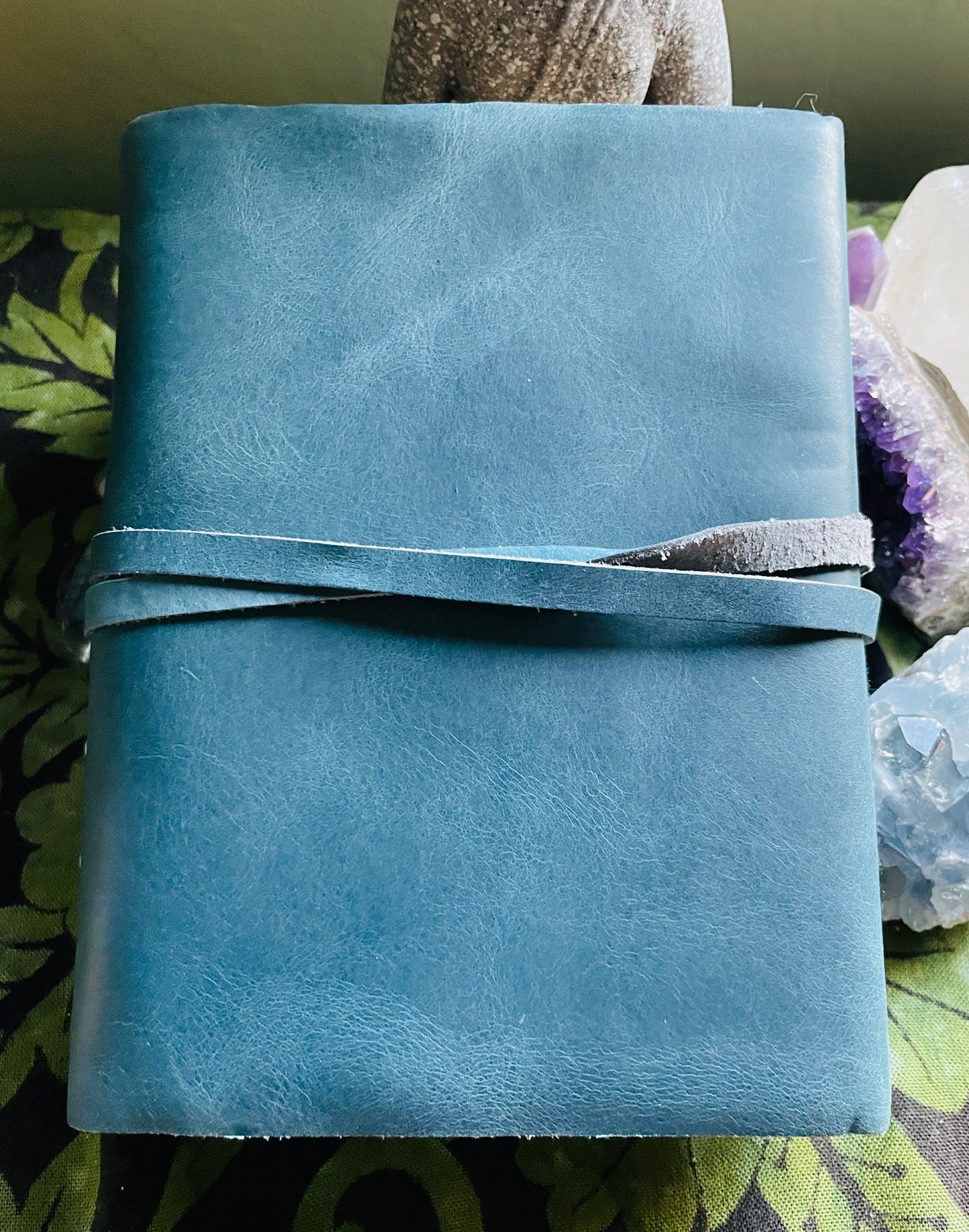 Leather Intention Manifestation Journal Notebook- Various