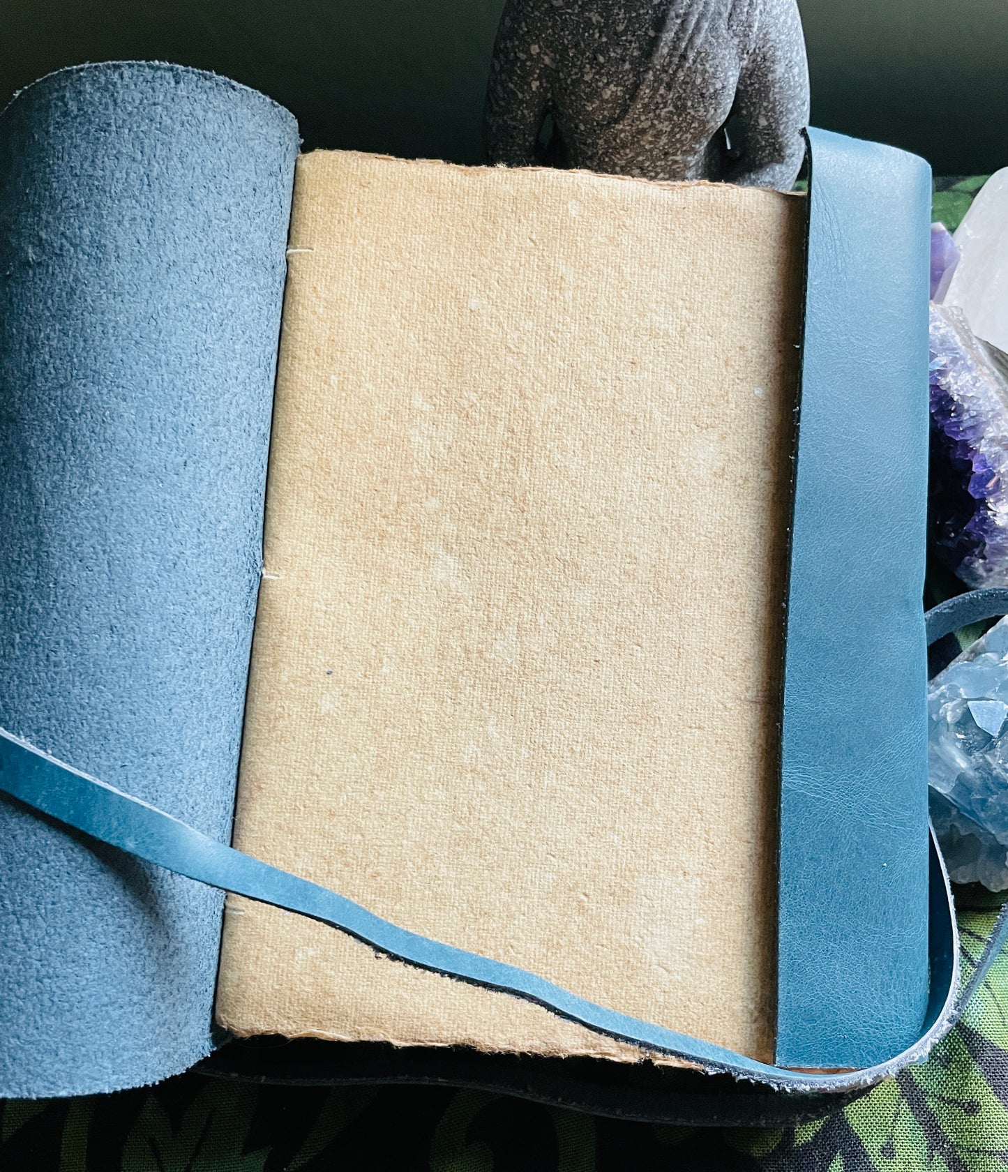Leather Intention Manifestation Journal Notebook- Various
