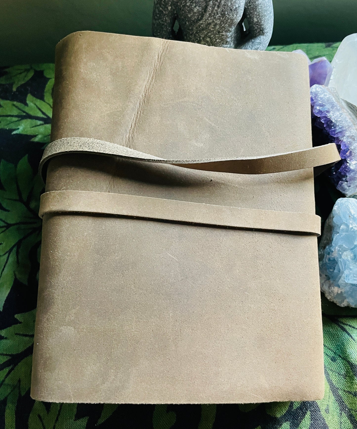 Leather Intention Manifestation Journal Notebook- Various