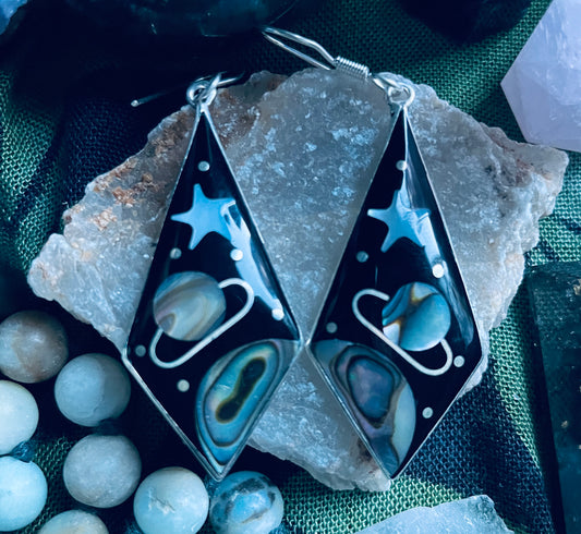 Galaxy Inlaid Earrings