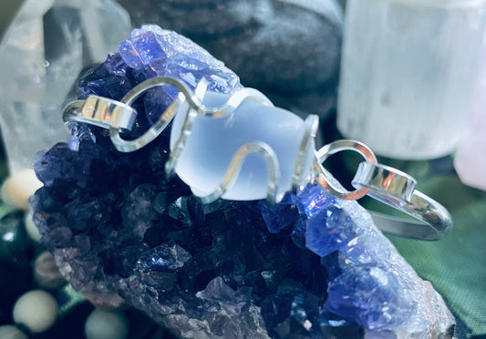 Cultured Sea Glass Cuff Bracelet